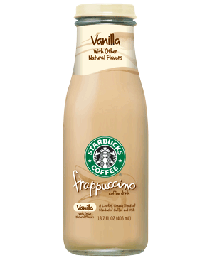 Bottled Vanilla Frappuccino Coffee Drink Over Caffeinated